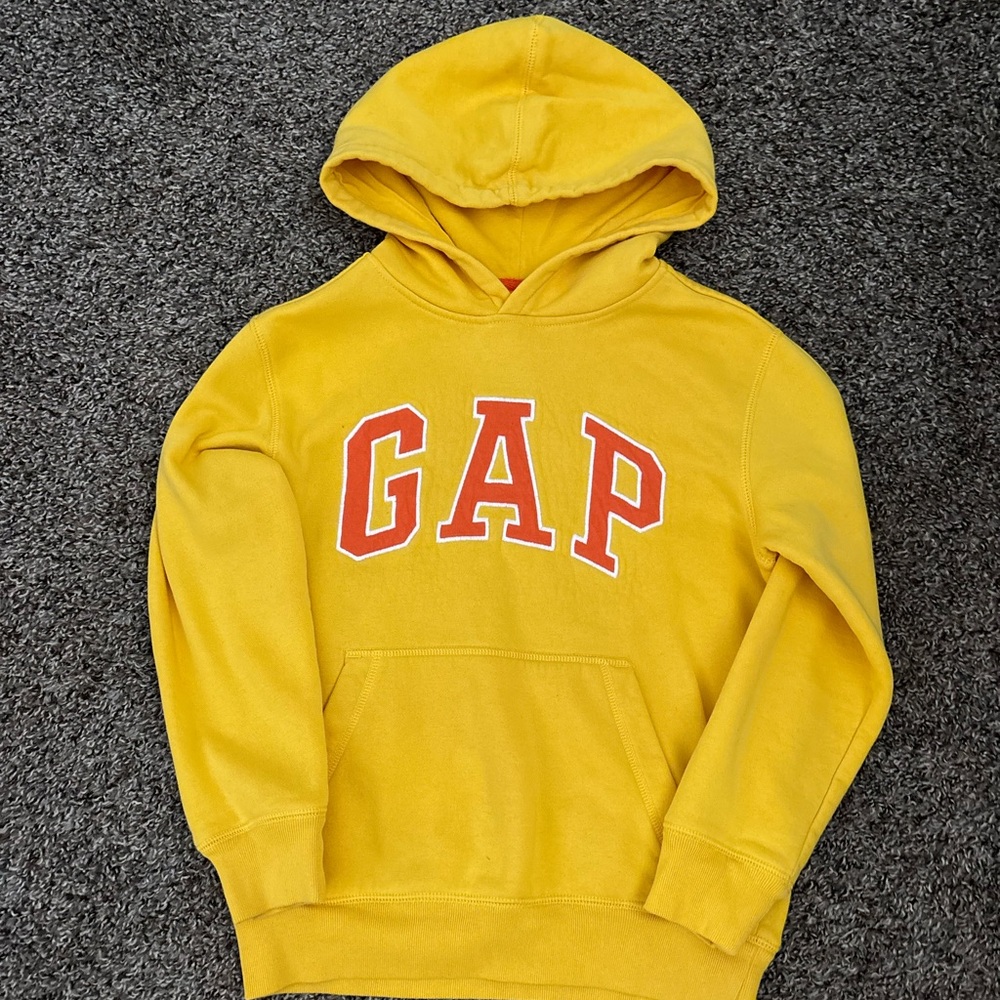 GAP kids yellow hoodie